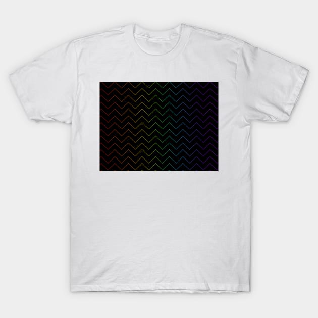 Rainbow chevron T-Shirt by tothemoons